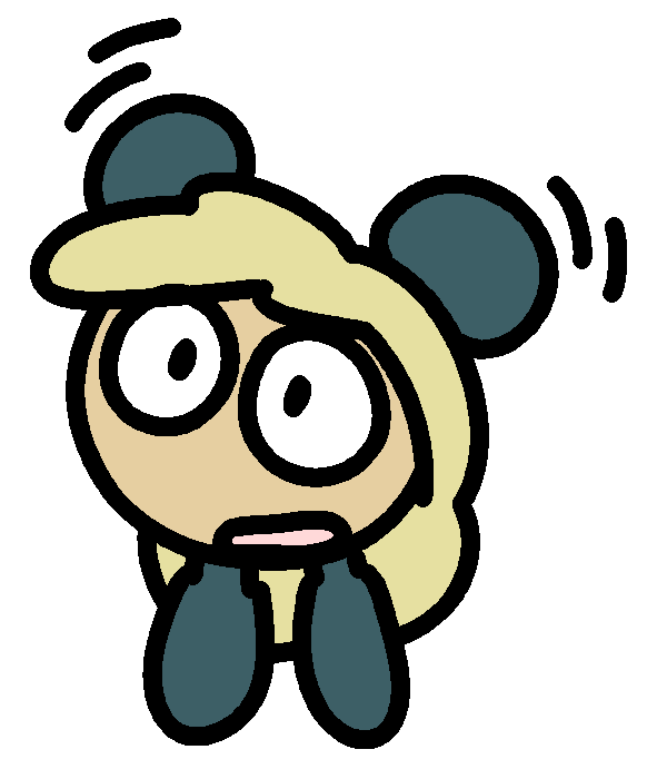 My character Serena as an alarm clock (with face and hair)