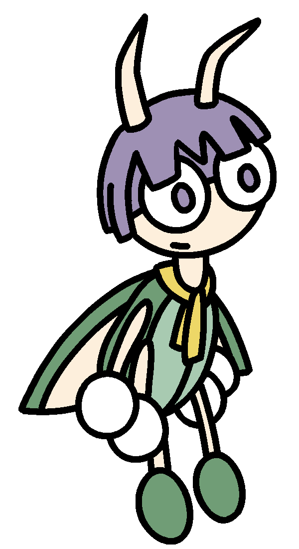 Bugsy as a Ledian, flying