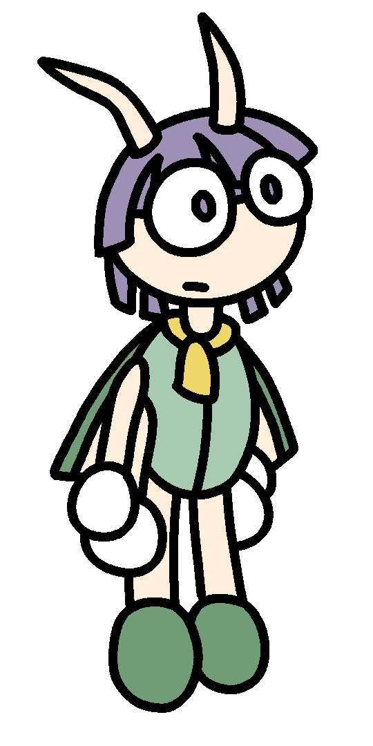 Bugsy as a Ledian, floating